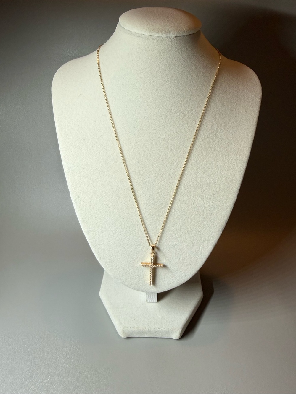 Marshalls Gold Cross Pendant Necklace